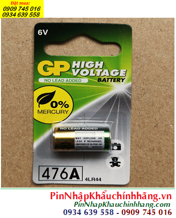 Pin GP 4LR44, Pin 6v GP High Voltage 4LR44 Photo Battery chính hãng (Vỉ 1viên)